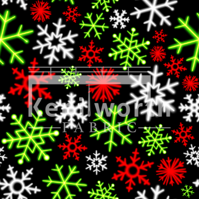 Snowflakes Glow COTTON LYCRA