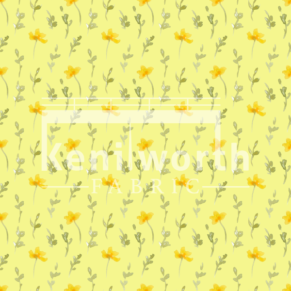 Daffodil on Yellow FAUX LEATHER