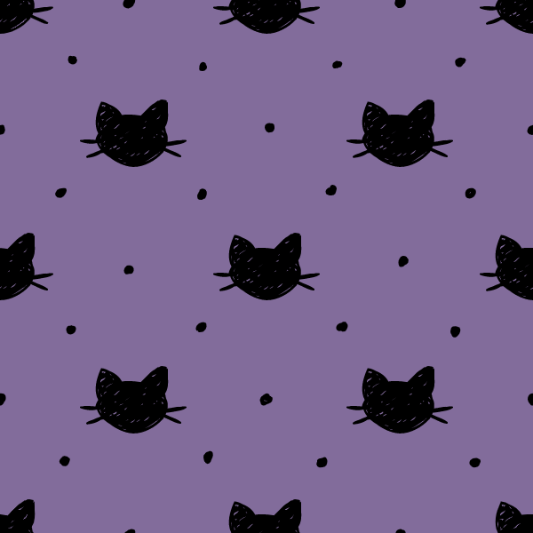 Purple Cats RIB KNIT