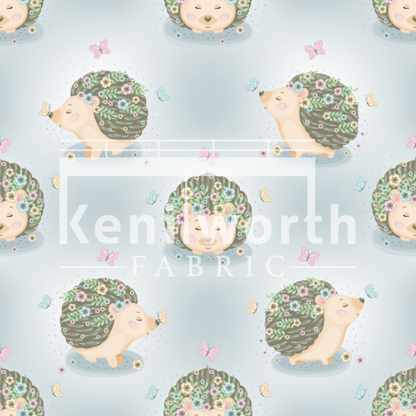 Floral Hedgehogs BAMBOO FRENCH TERRY