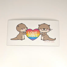 Load image into Gallery viewer, Love Wins Otter Magnet
