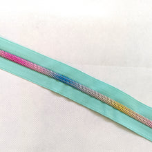 Load image into Gallery viewer, Pastel Rainbow MINT Zipper Tape

