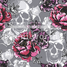 Load image into Gallery viewer, Floral Skulls RIB KNIT
