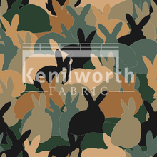 Load image into Gallery viewer, Camo Bunnies BAMBOO FRENCH TERRY
