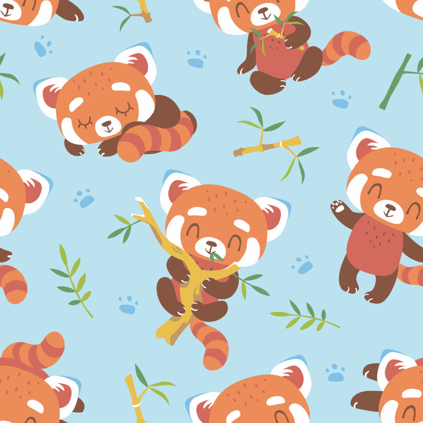 Red Pandas BAMBOO FRENCH TERRY