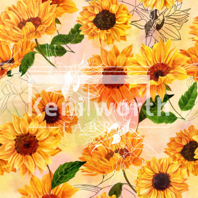 Sunflowers VISCOSE LINEN